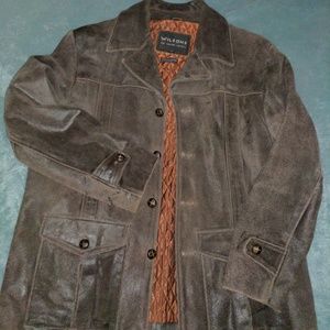 Wilsons Men's Leather Car Coat